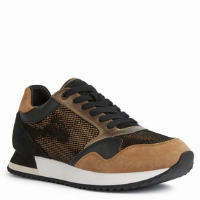 Geox Doralea Trainers Lightweight Running Shoes,Slip On Athletic Shoes,Breathable Workout Shoes