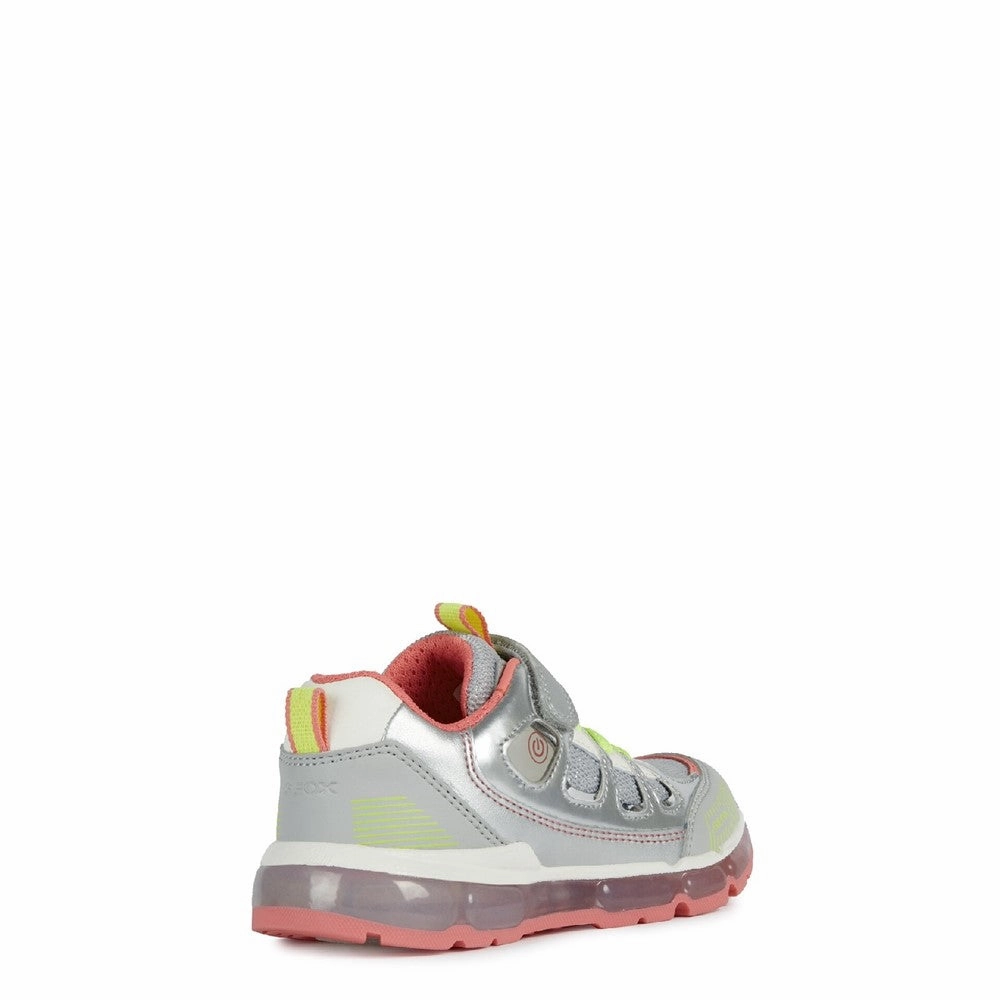 Geox J Android Girl C Lace up and Touch Fastening Trainer Girls Sneakers Girls Running Shoes