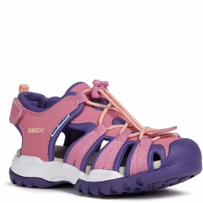Geox J Borealis Girl B Lace Up Sandal Kids Tennis Shoes,Toddler Athletic Shoes,Youth Casual Shoes