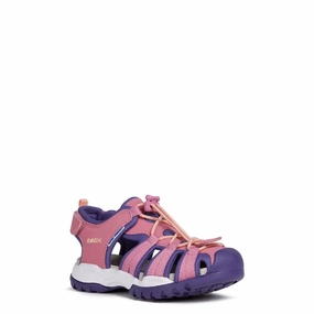 Geox J Borealis Girl B Lace Up Sandal Kids Tennis Shoes,Toddler Athletic Shoes,Youth Casual Shoes