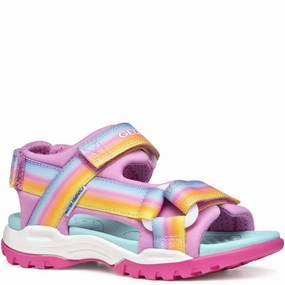 Geox J Borealis Girl Junior Sandals Kids Tennis Shoes,Toddler Athletic Shoes,Youth Casual Shoes