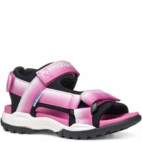 Geox J Borealis Girl Junior Sandals Kids Tennis Shoes,Toddler Athletic Shoes,Youth Casual Shoes