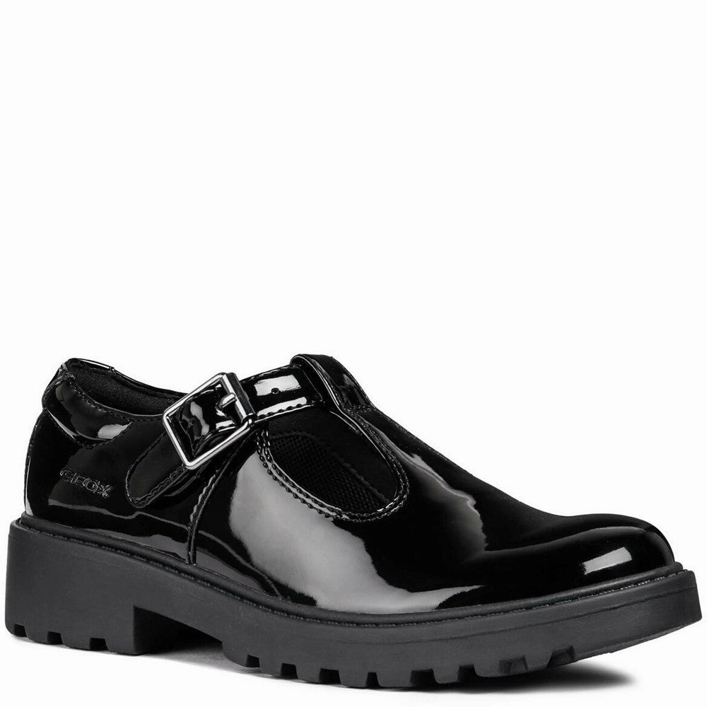 Geox J Casey G. E Buckle Junior School Shoes Kids Tennis Shoes,Toddler Athletic Shoes,Youth Casual Shoes