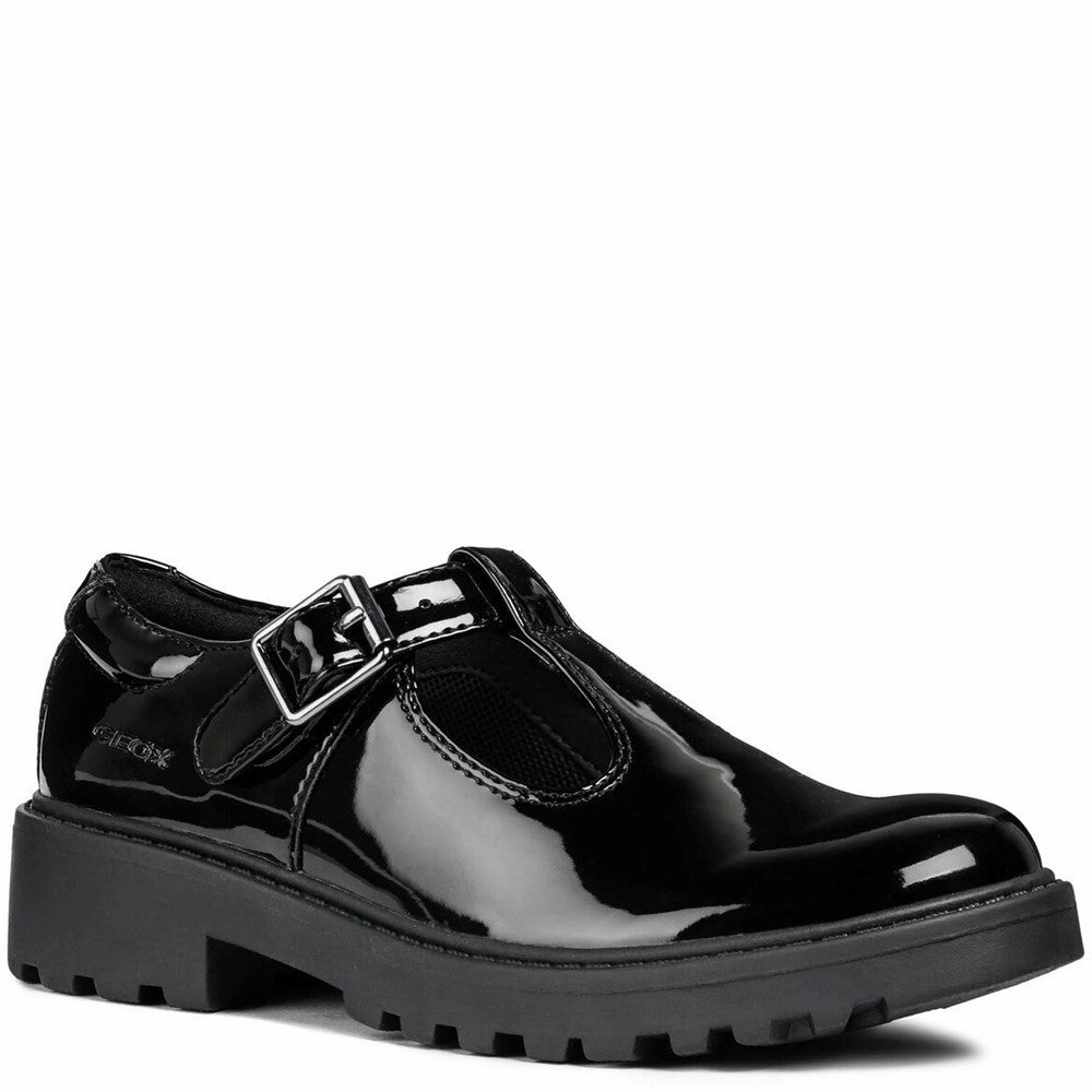Geox J Casey G. E Buckle Junior School Shoes Kids Tennis Shoes,Toddler Athletic Shoes,Youth Casual Shoes