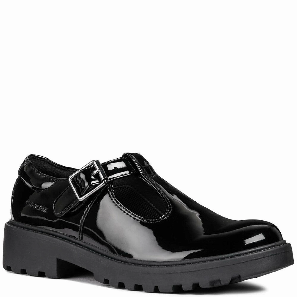 Geox J Casey G. E Buckle School Shoes Size 6 Kids Tennis Shoes,Toddler Athletic Shoes,Youth Casual Shoes