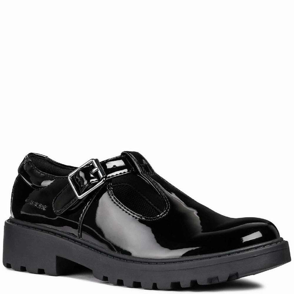 Geox J Casey G. E Buckle School Shoes Size 6 Kids Tennis Shoes,Toddler Athletic Shoes,Youth Casual Shoes