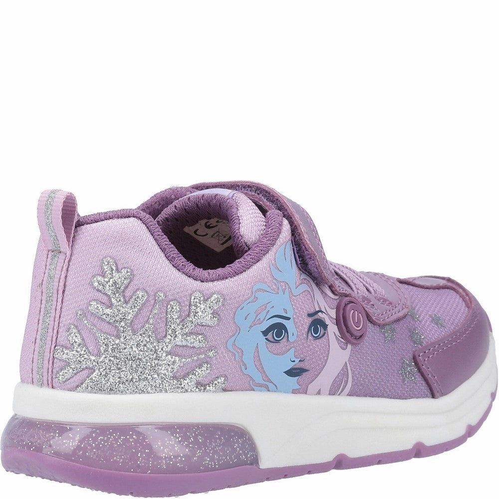 Geox J Spaceclub Girl D FROZEN Touch Fastening Trainer Girls Sneakers Girls Running Shoes