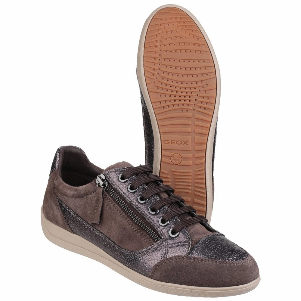 Geox Myria Zip Up Trainer Women's Sneakers Casual Walking Shoes