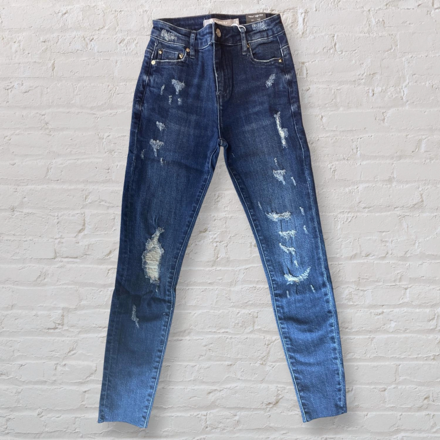 Girl High Rise Skinny Jean In Dark Wash Girls Ripped Skinny Jeans