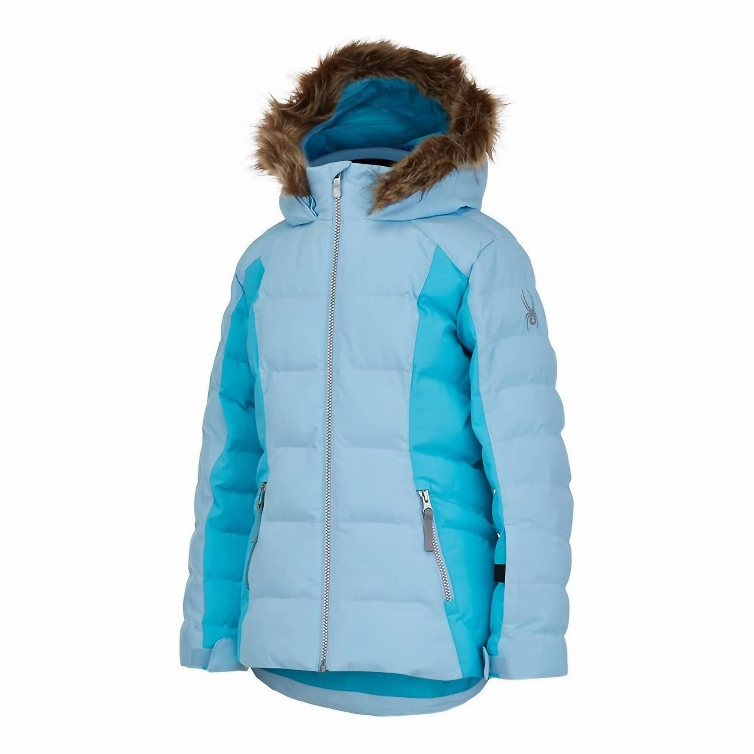 Girl's Atlas Synthetic Skiable Down Jacket In Frost Girls Sherpa Coat