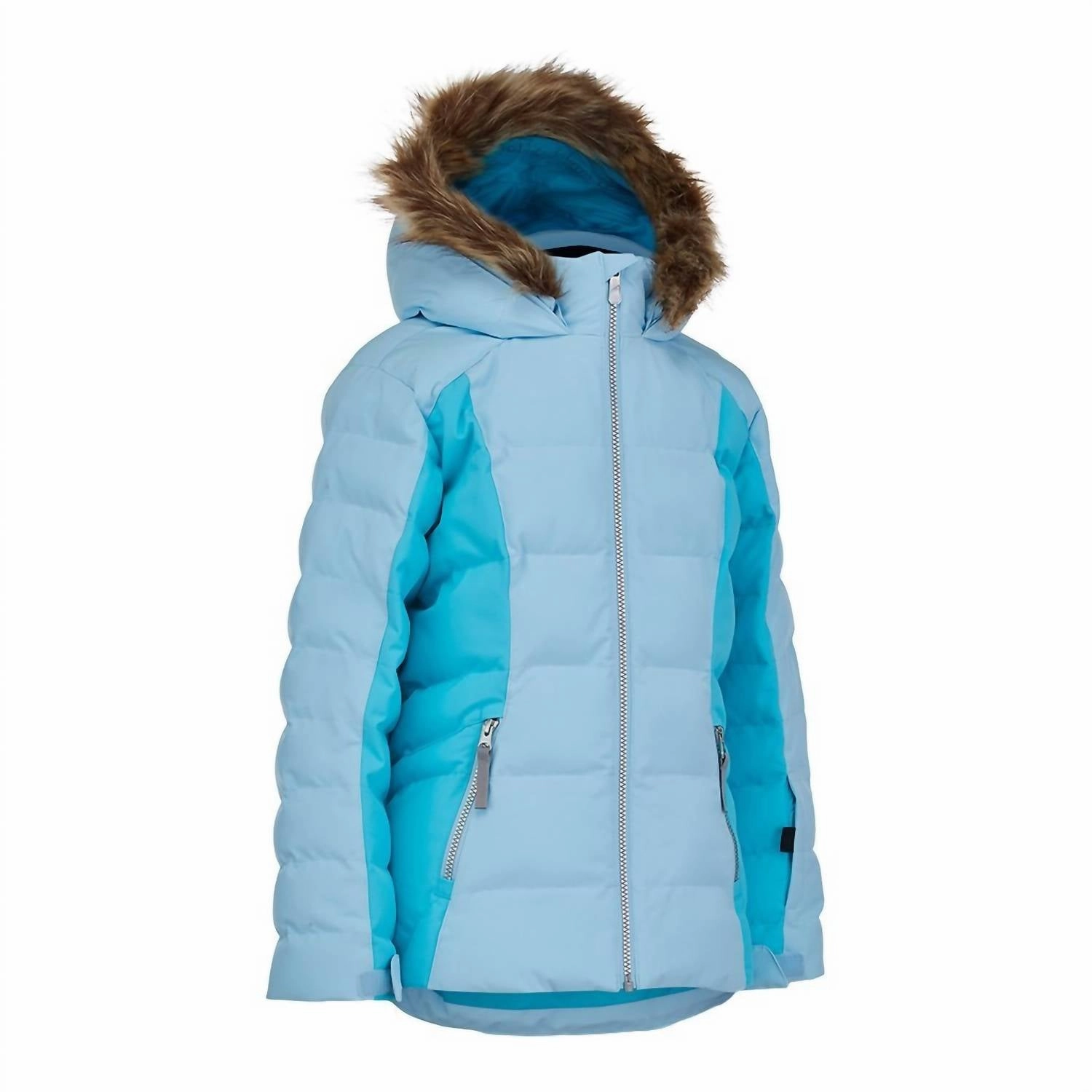 Girl's Atlas Synthetic Skiable Down Jacket In Frost Girls Sherpa Coat