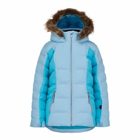 Girl's Atlas Synthetic Skiable Down Jacket In Frost girls trench coats, waterproof jackets girls