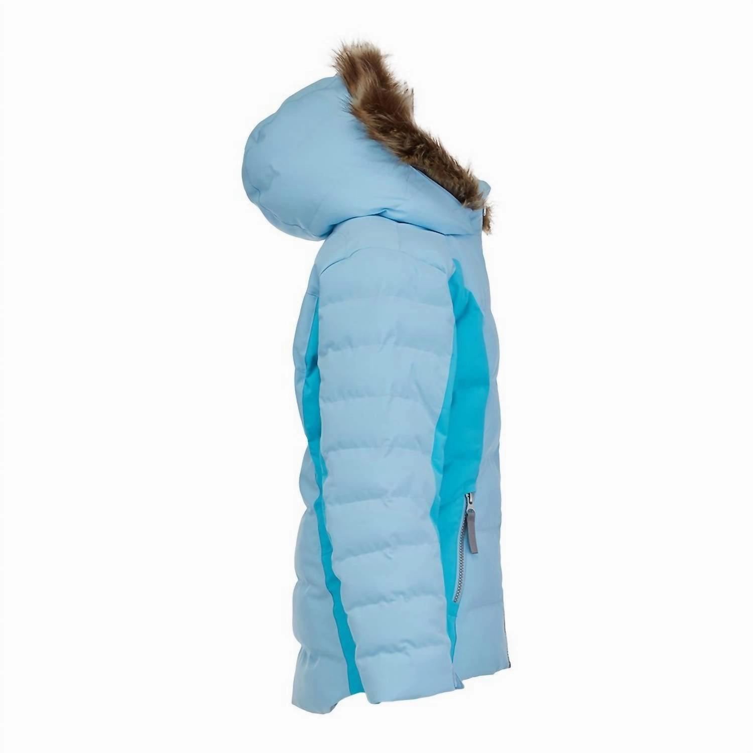 Girl's Atlas Synthetic Skiable Down Jacket In Frost Girls Sherpa Coat