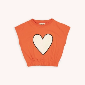Girl's Balloon Top In Red ruffle tops girls, long sleeve tees girls