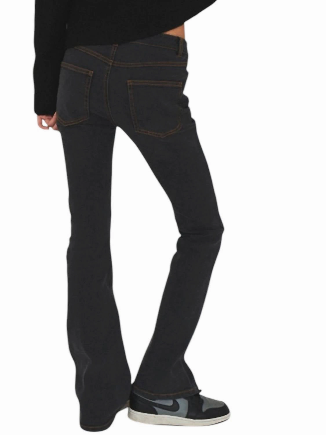 Girl's Bennett Flare Jeans In Black Girls Ripped Skinny Jeans