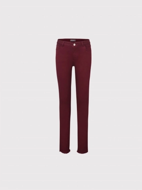 Girl's Chloe Jeans In Wine girls bootcut jeans, stretch denim girls