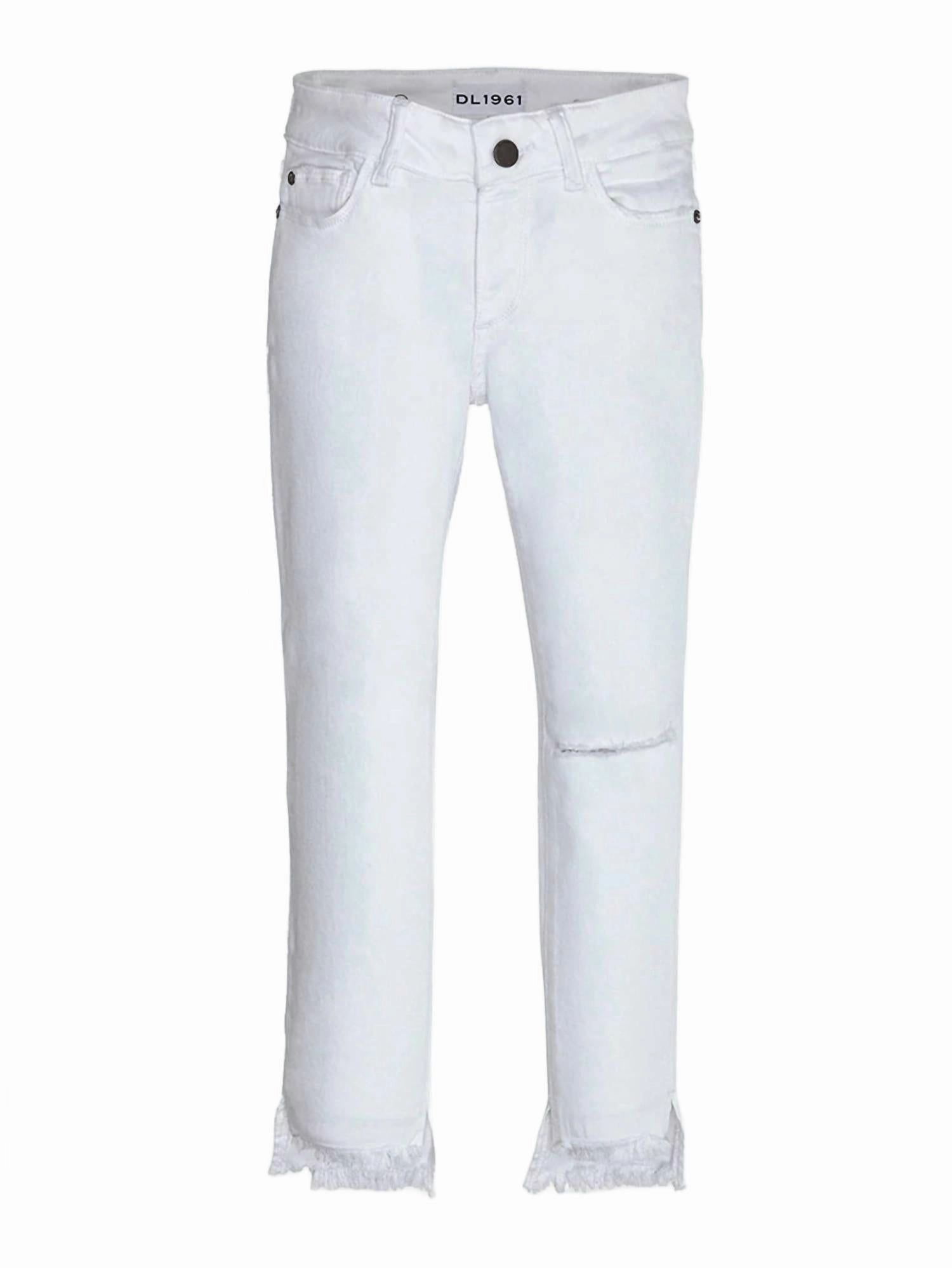 Girl's Chloe Skinny Jean In White girls bootcut jeans, stretch denim girls