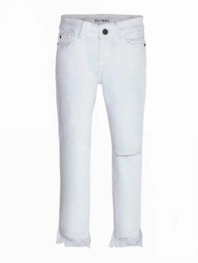 Girl's Chloe Skinny Jean In White girls bootcut jeans, stretch denim girls