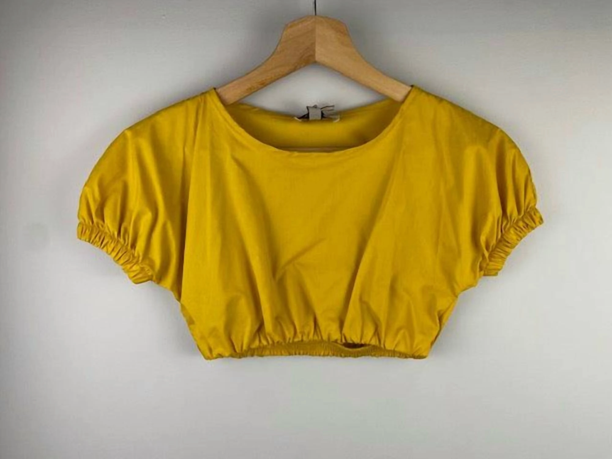 Girl's Crop Top In Mustard Girls Tunic Top