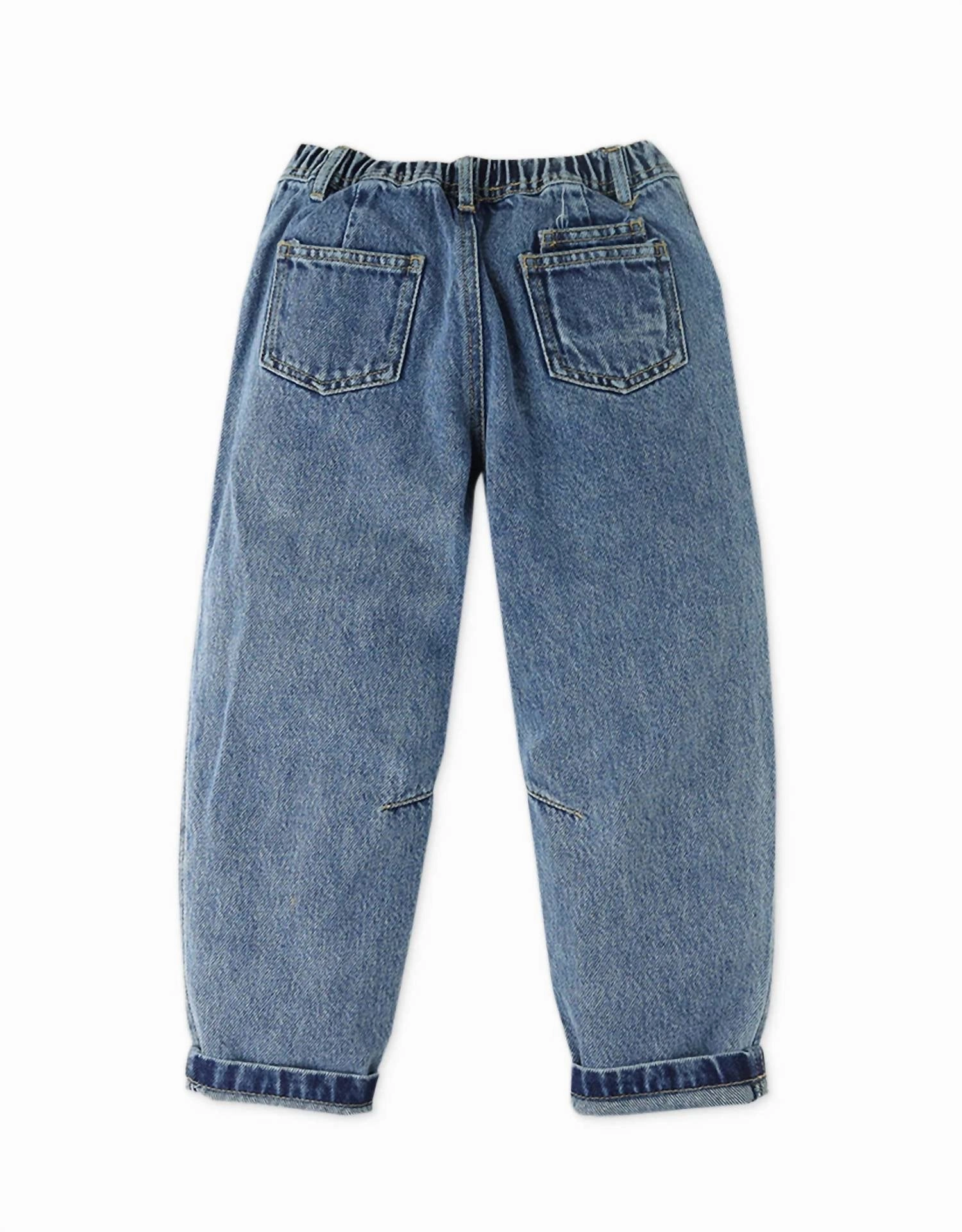 Girl's Denim Pants In Blue Girls Flared Leggings