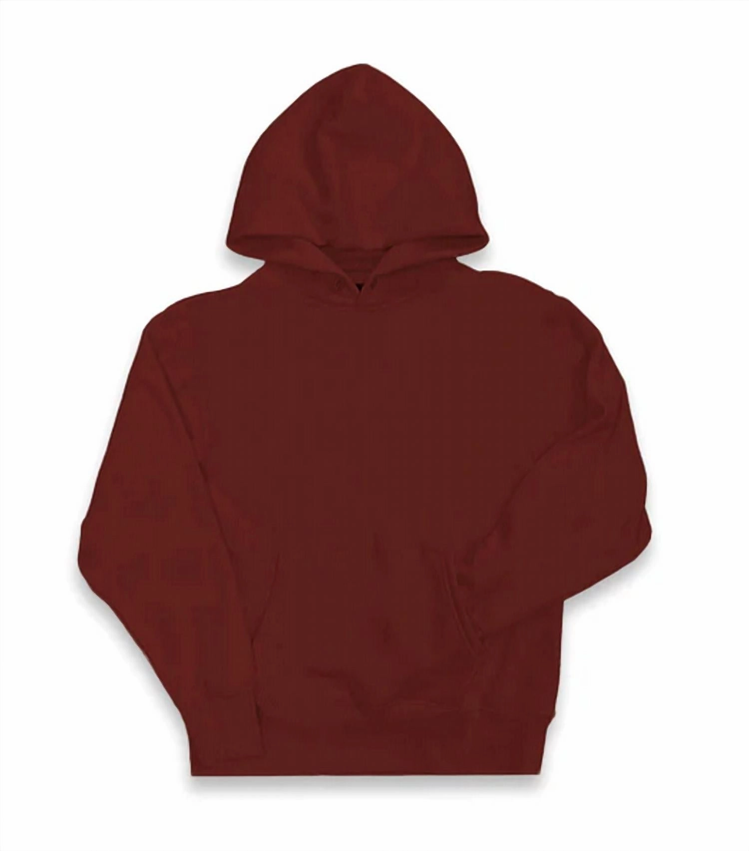 Girl's Dylan Oversized Hoody In Burgundy ruffle tops girls, long sleeve tees girls