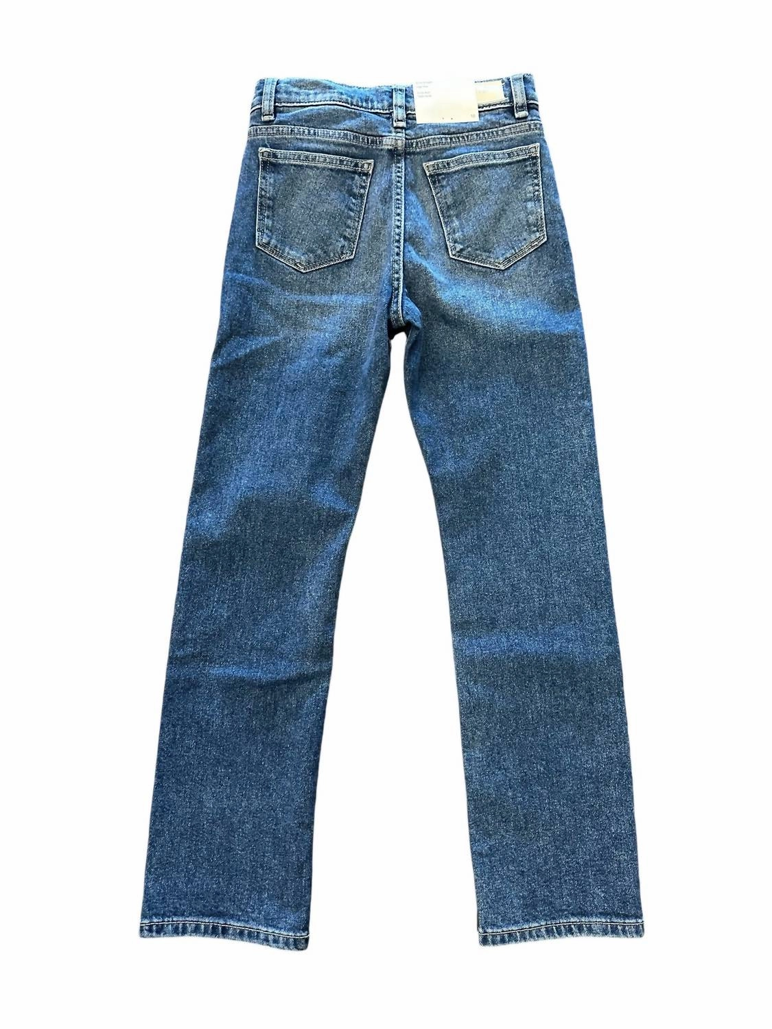 Girl's Emie Straight High Rise Jean In Medium Wash Girls Ripped Skinny Jeans