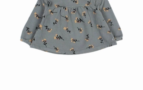 Girl's Folk Flower Sweatshirt In Elephant ruffle tops girls, long sleeve tees girls