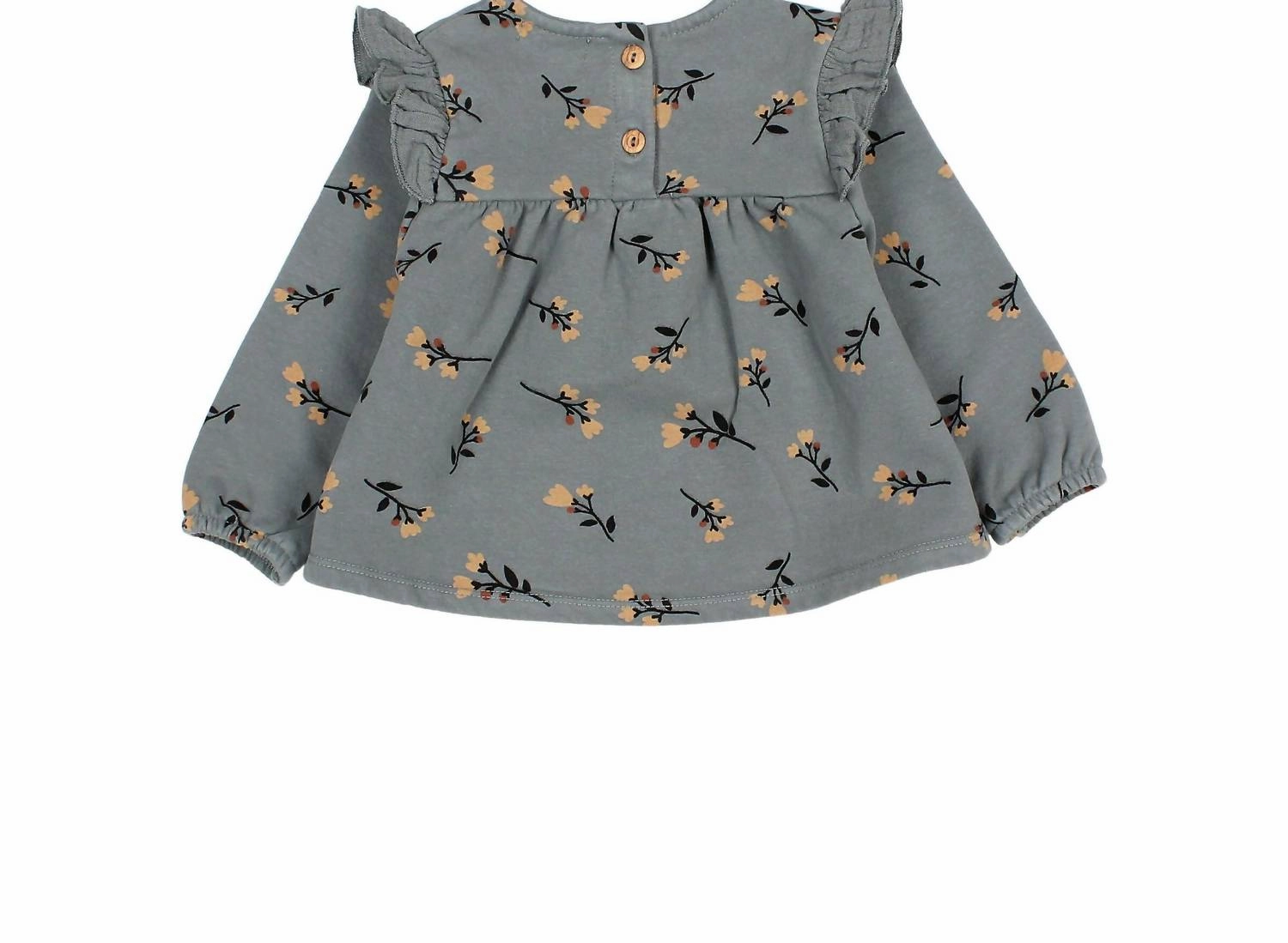 Girl's Folk Flower Sweatshirt In Elephant Girls Tunic Top