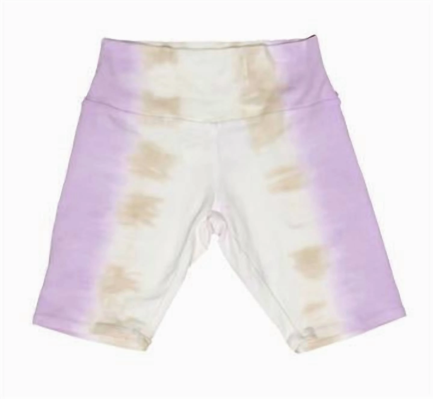 Girl's Hazel Tie Dye Bike Shorts In Violet girls bermuda shorts, bike shorts girls