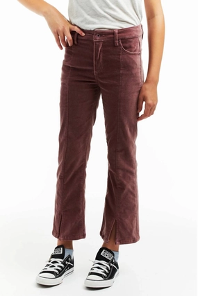 Girl's High Rise Kick Bootcut Pant In Mauve girls bootcut jeans, stretch denim girls