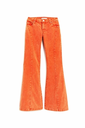 Girl's High Rise Pants In Orange girls bootcut jeans, stretch denim girls