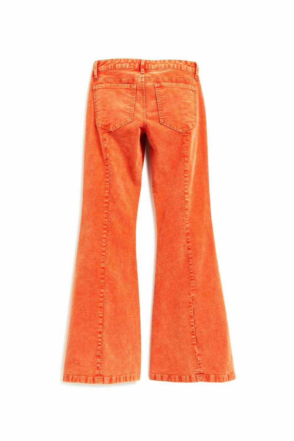 Girl's High Rise Pants In Orange Girls Ripped Skinny Jeans