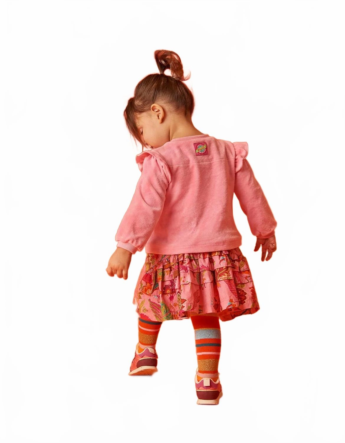 Girl's Hoppy Sweater In Pink Velvet Girls Tunic Top