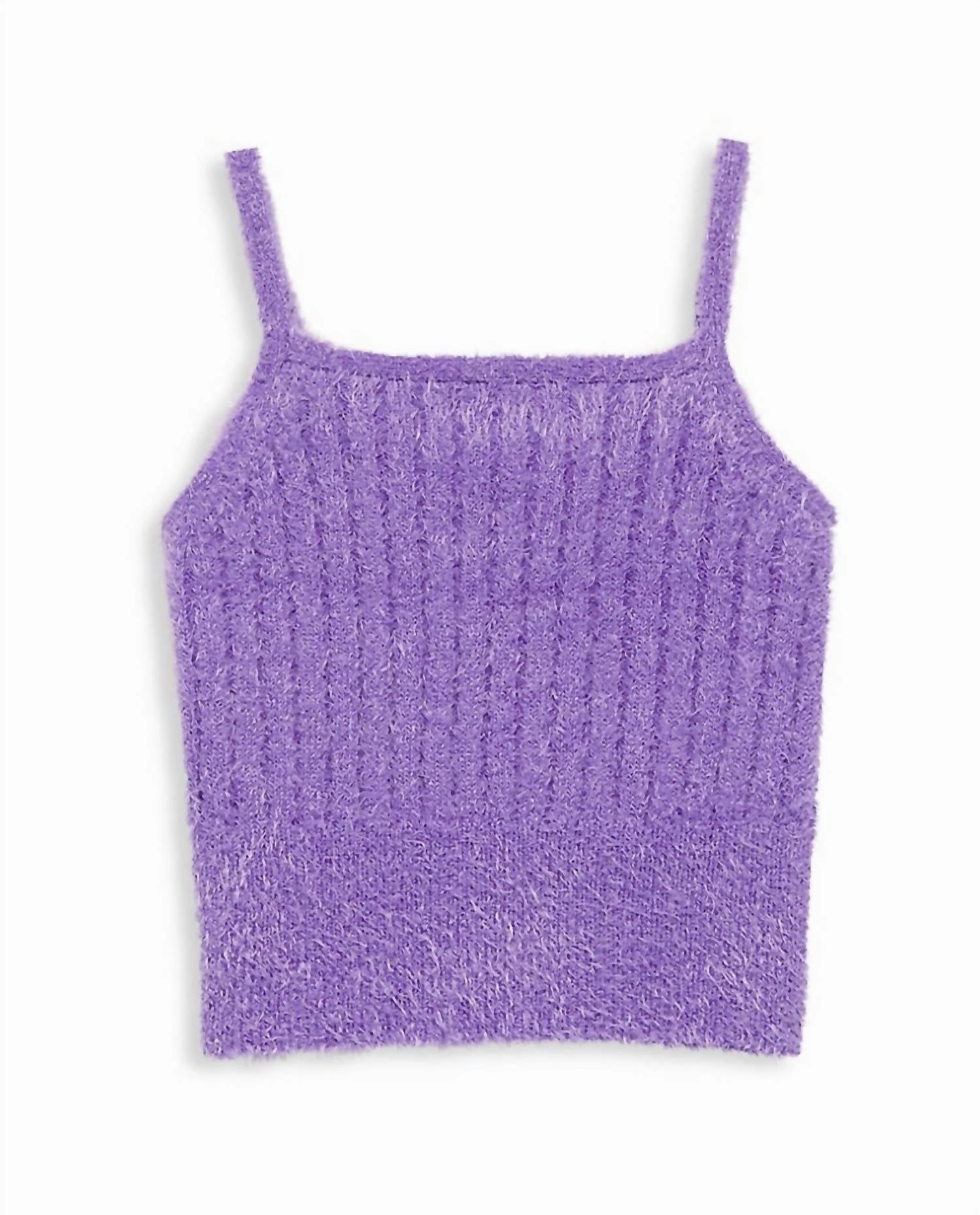 Girl's Knit Tank In Lucky Lilac Girls Tunic Top