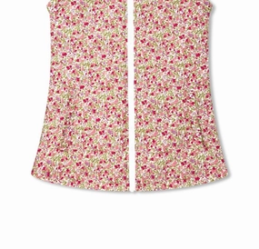 Girl's Layne Vest In Autumn Meadow Floral girls trench coats, waterproof jackets girls