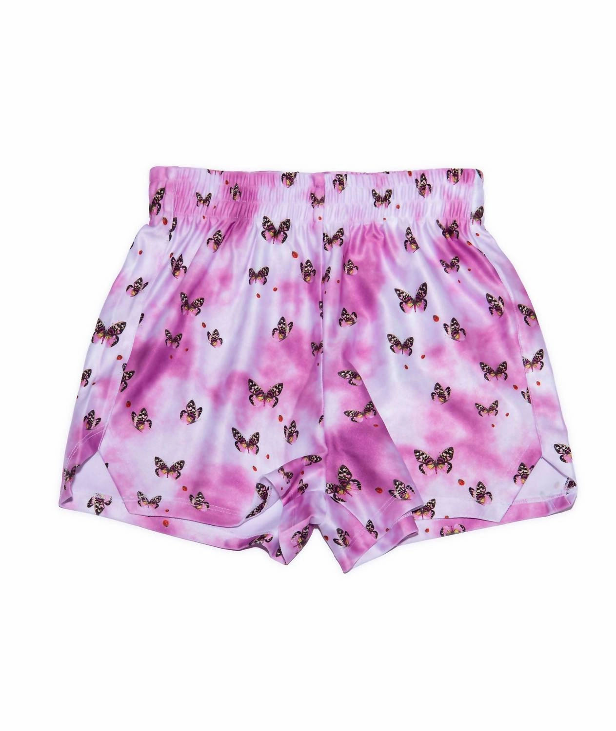 Girl's Lucky Butterflies Gym Shorts In Multi girls bermuda shorts, bike shorts girls