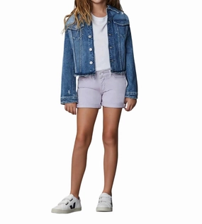 Girl's Manning Denim Jacket In Cloud girls trench coats, waterproof jackets girls