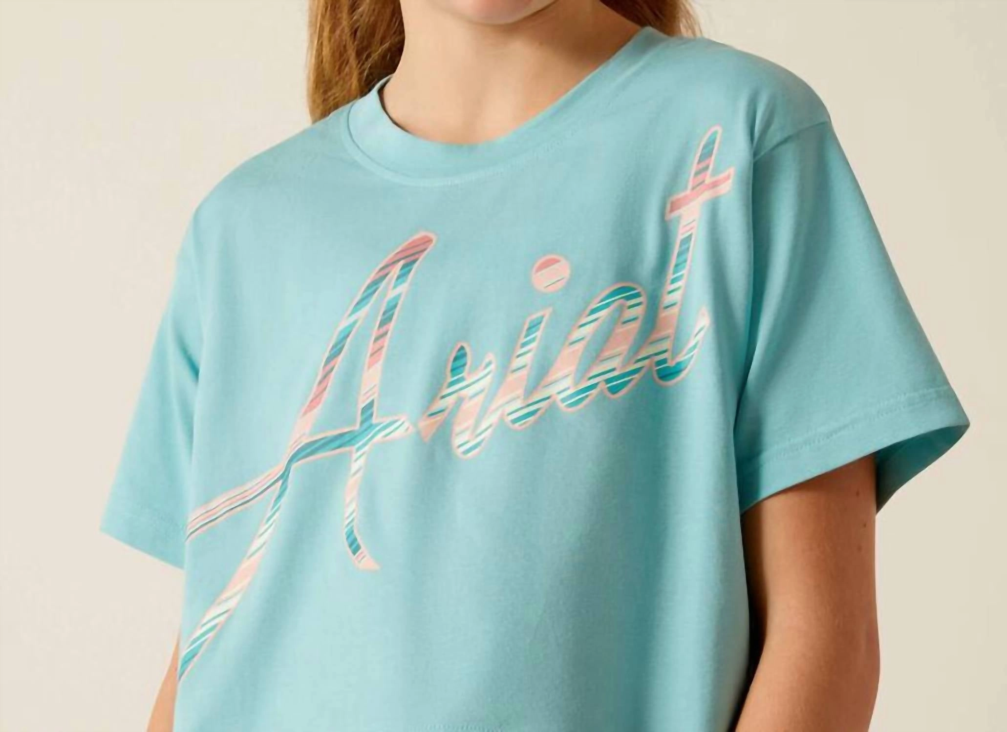 Girl's Mills T-Shirt In Marine Blue Girls Tunic Top