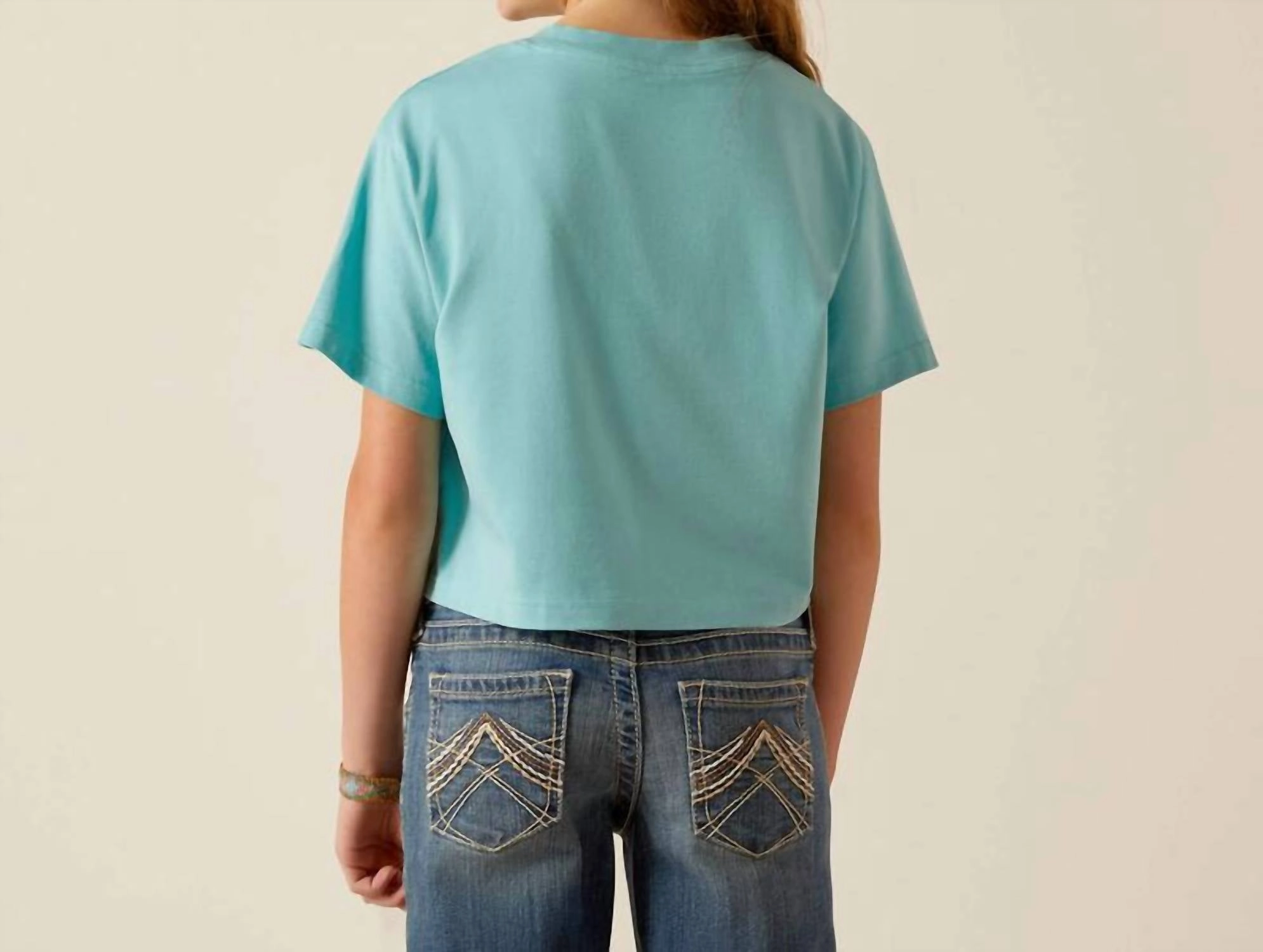Girl's Mills T-Shirt In Marine Blue Girls Tunic Top