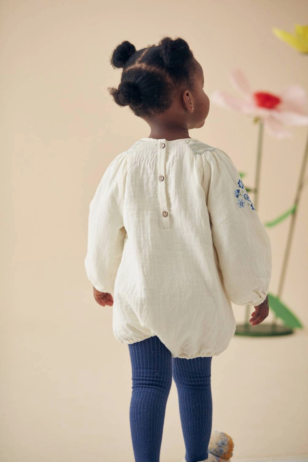 Girl's Moldavia Leggings In Blue Girls Flared Leggings