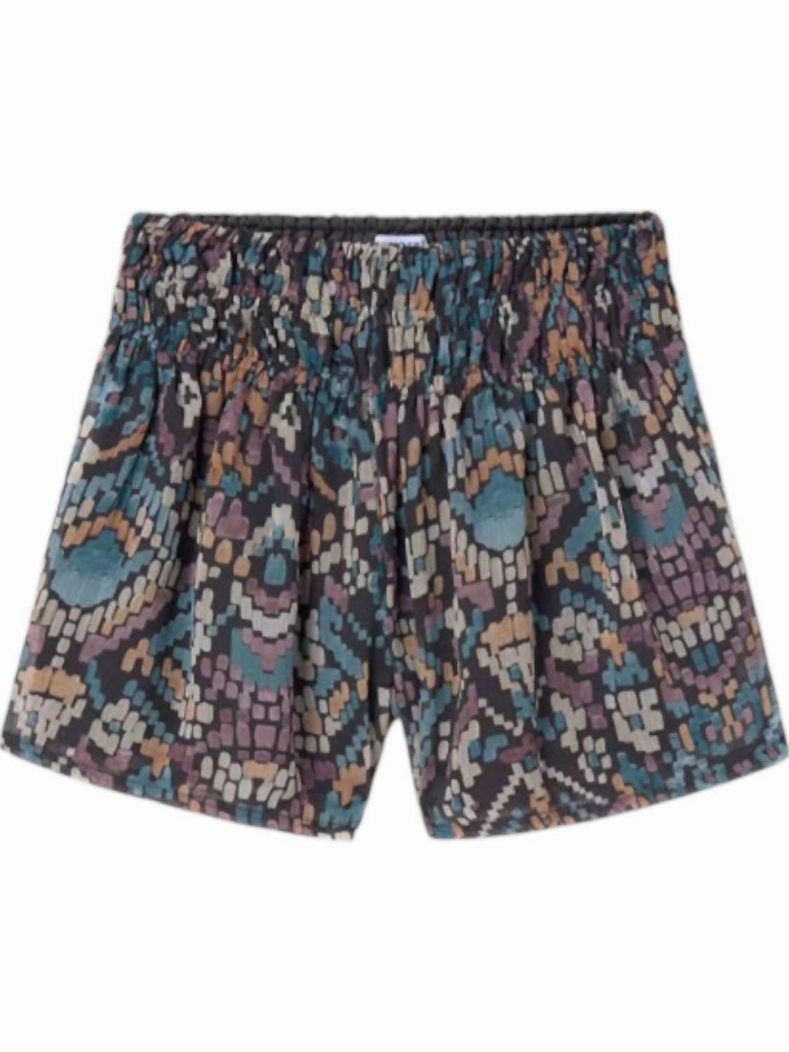 Girl's Patterned Skirt In Multi Color girls bermuda shorts, bike shorts girls