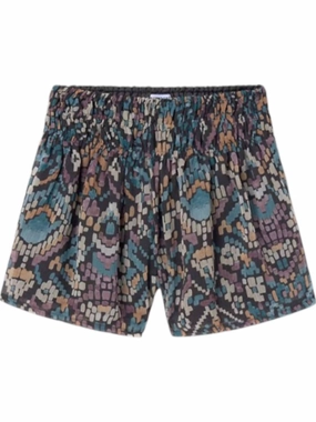 Girl's Patterned Skirt In Multi Color girls bermuda shorts, bike shorts girls