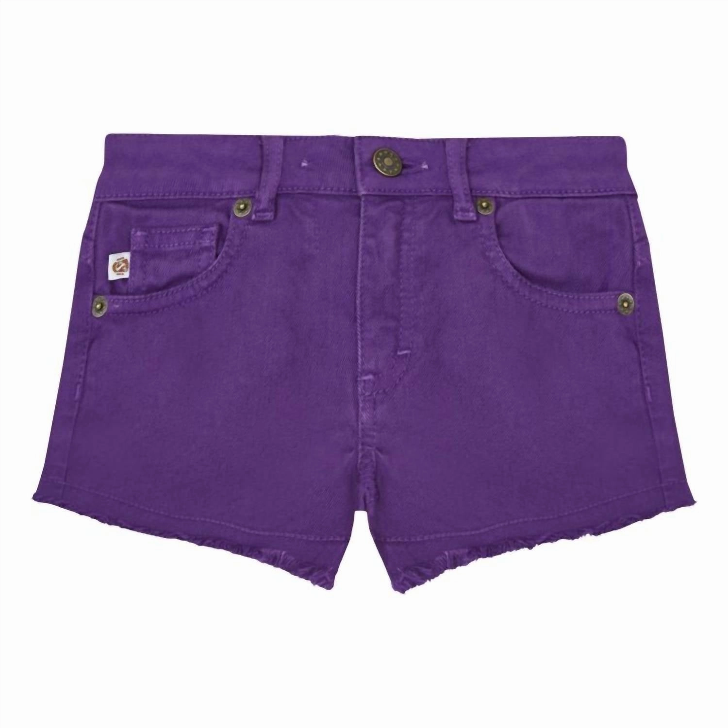 Girl's Praslin Shorts In Iris/purple girls bermuda shorts, bike shorts girls
