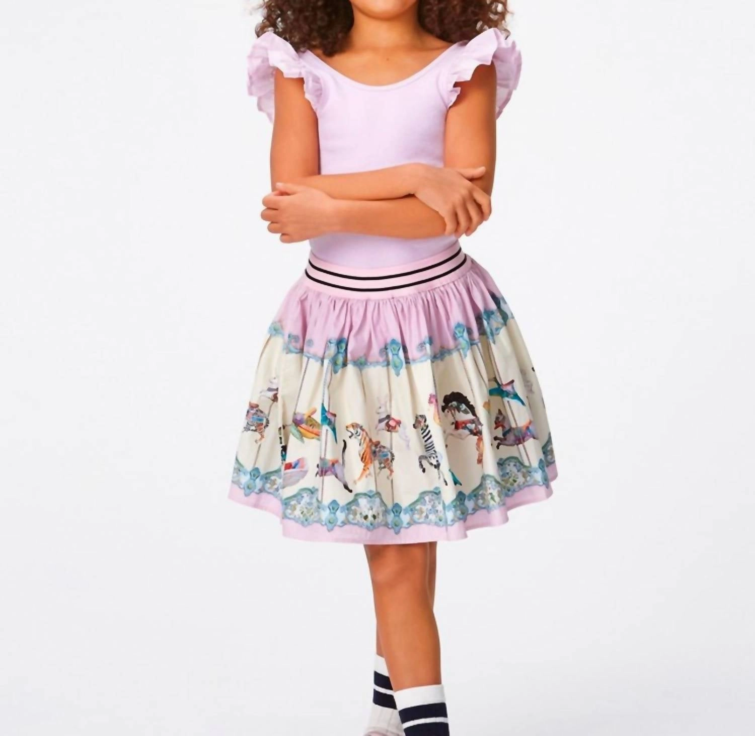 Girl's Ranja Top In Alpine Glow Girls Tunic Top