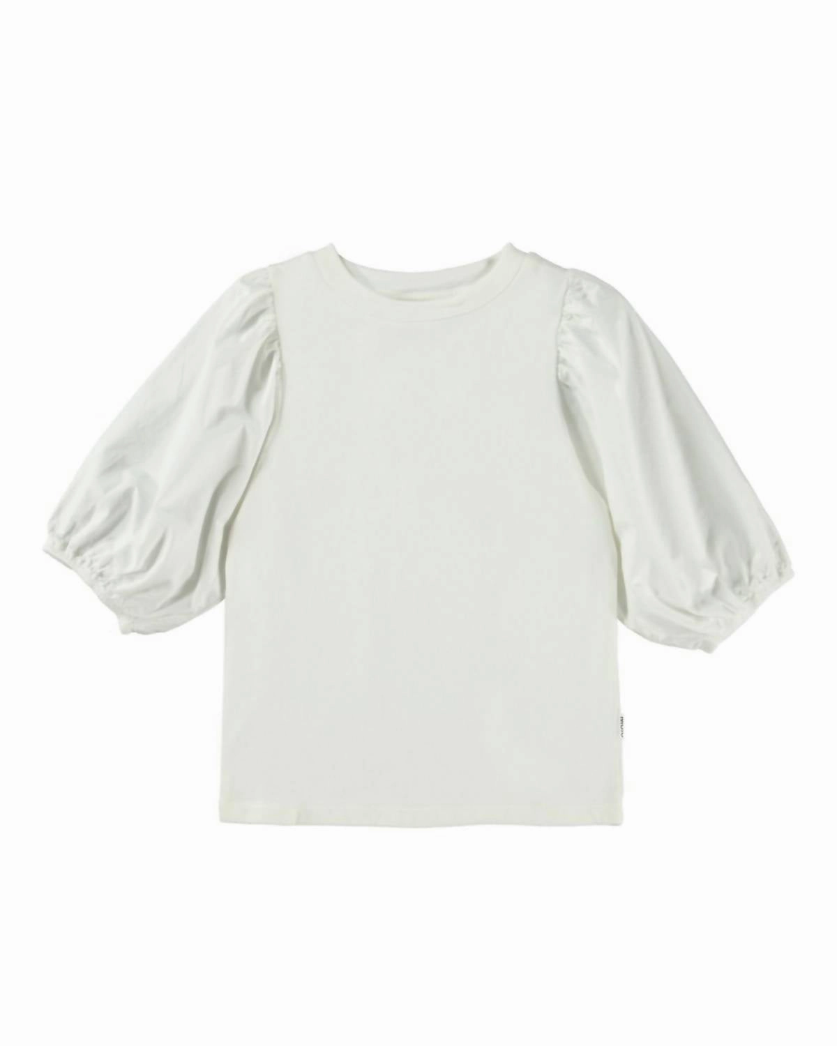 Girl's Rica Top In White ruffle tops girls, long sleeve tees girls