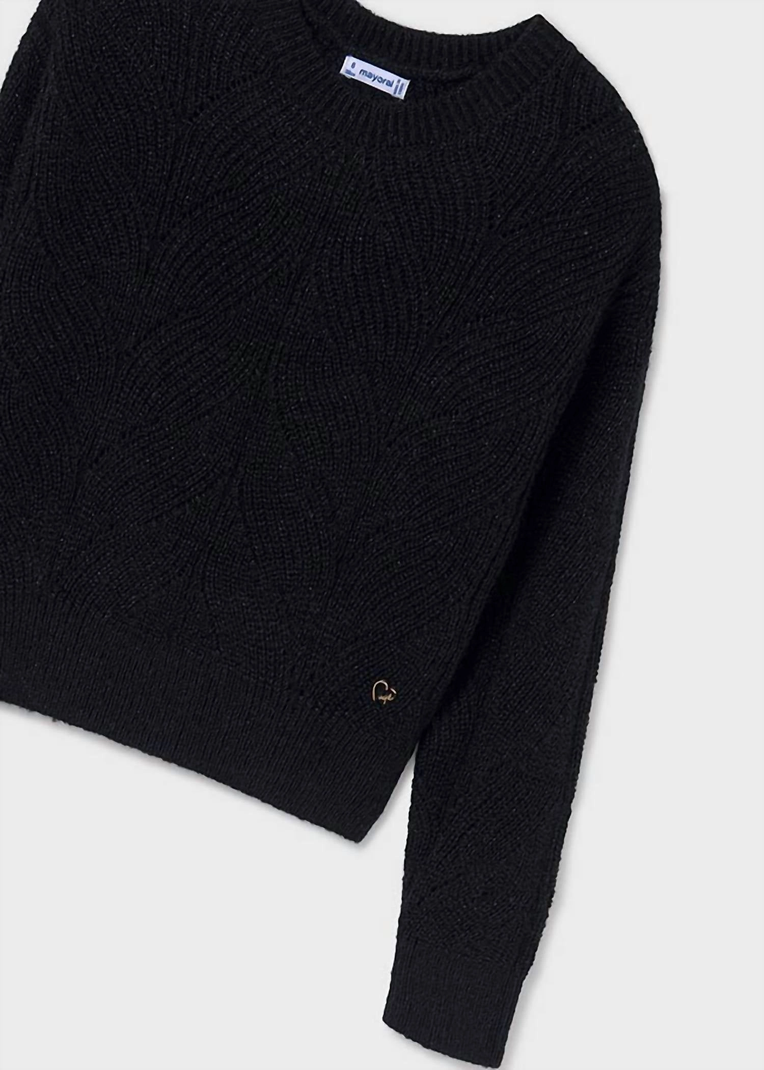 Girl's Sequins Sweater In Black Girls Tunic Top