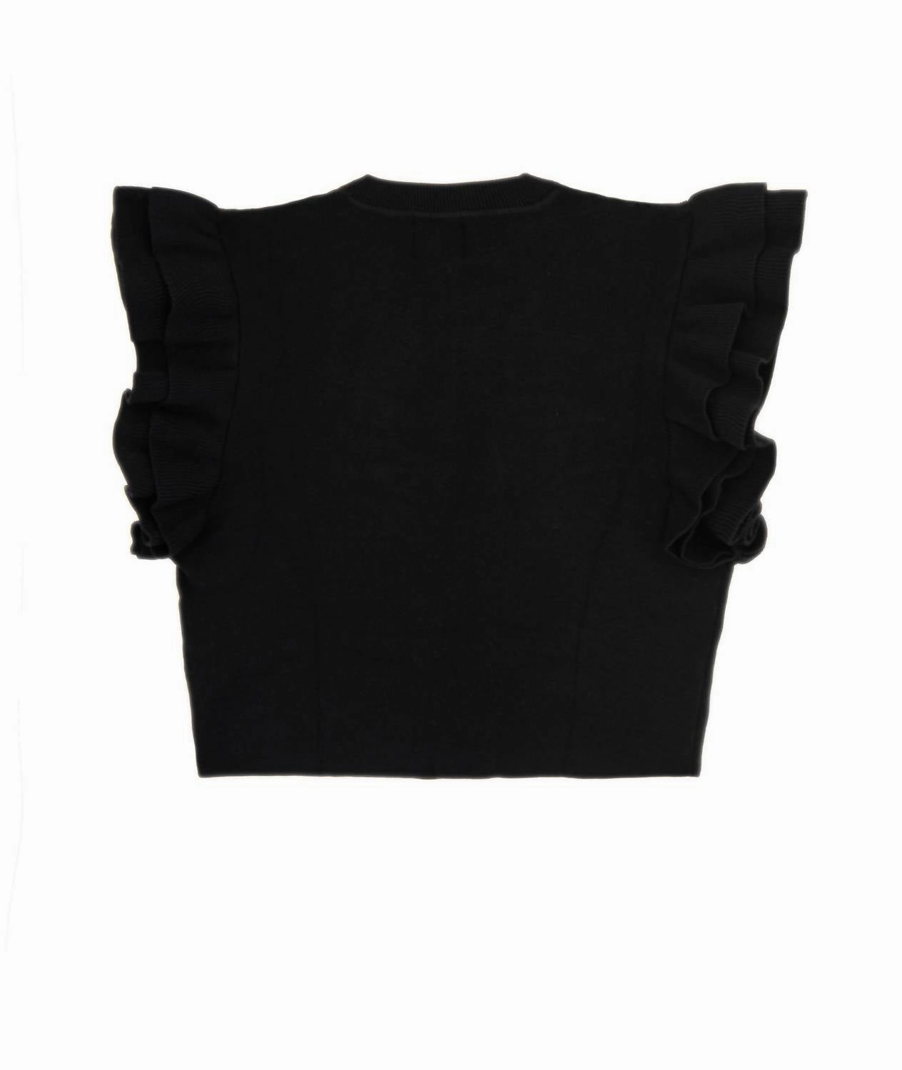 Girl's Short Sleeve Isla Top In Black Girls Tunic Top