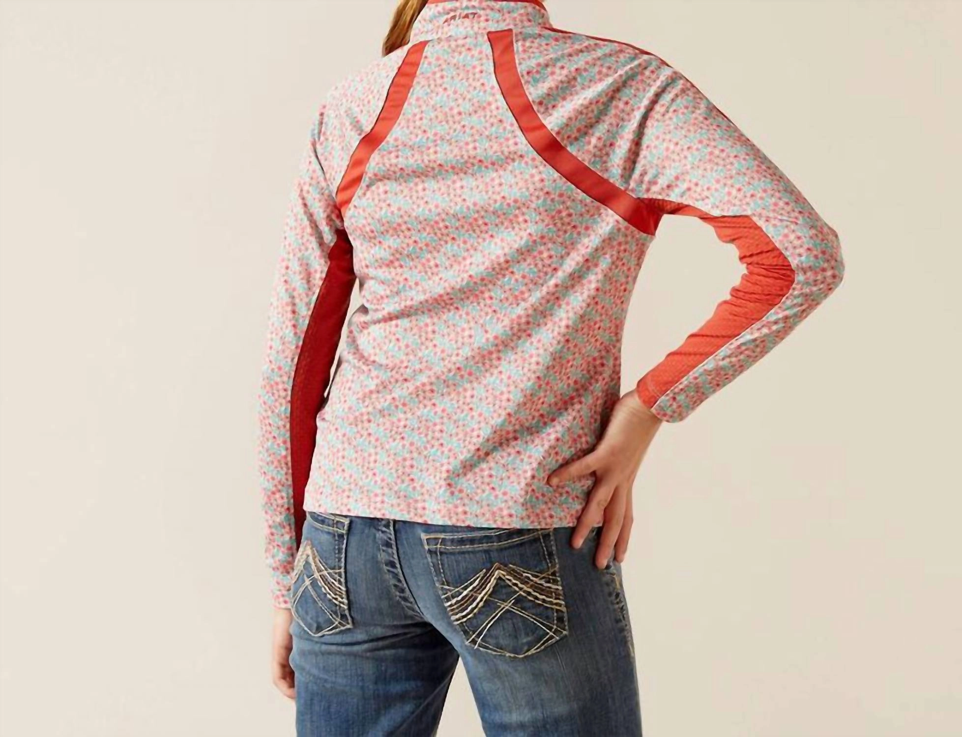 Girl's Sunstopper 3.0 Top In Coral/petals Girls Tunic Top