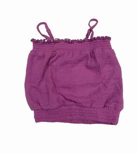 Girl's Tank Top In Magenta Lilac ruffle tops girls, long sleeve tees girls