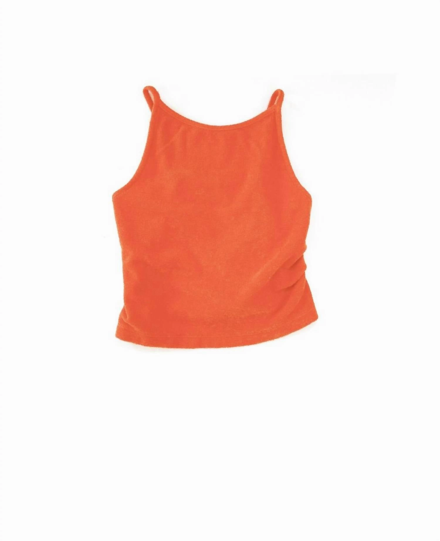 Girl's Terry Summer Top In Mandarine Girls Tunic Top